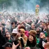 Cuatro mil personas festejaron el primer 4/20 legal de Alemania en la Puerta de Branderburgo