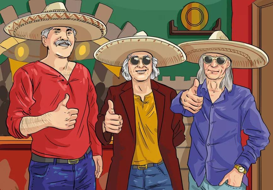 Dibujados por Cristóbal Fortúnez, Jaime Prats, Moisés López y Kim Serra en México (2015)
