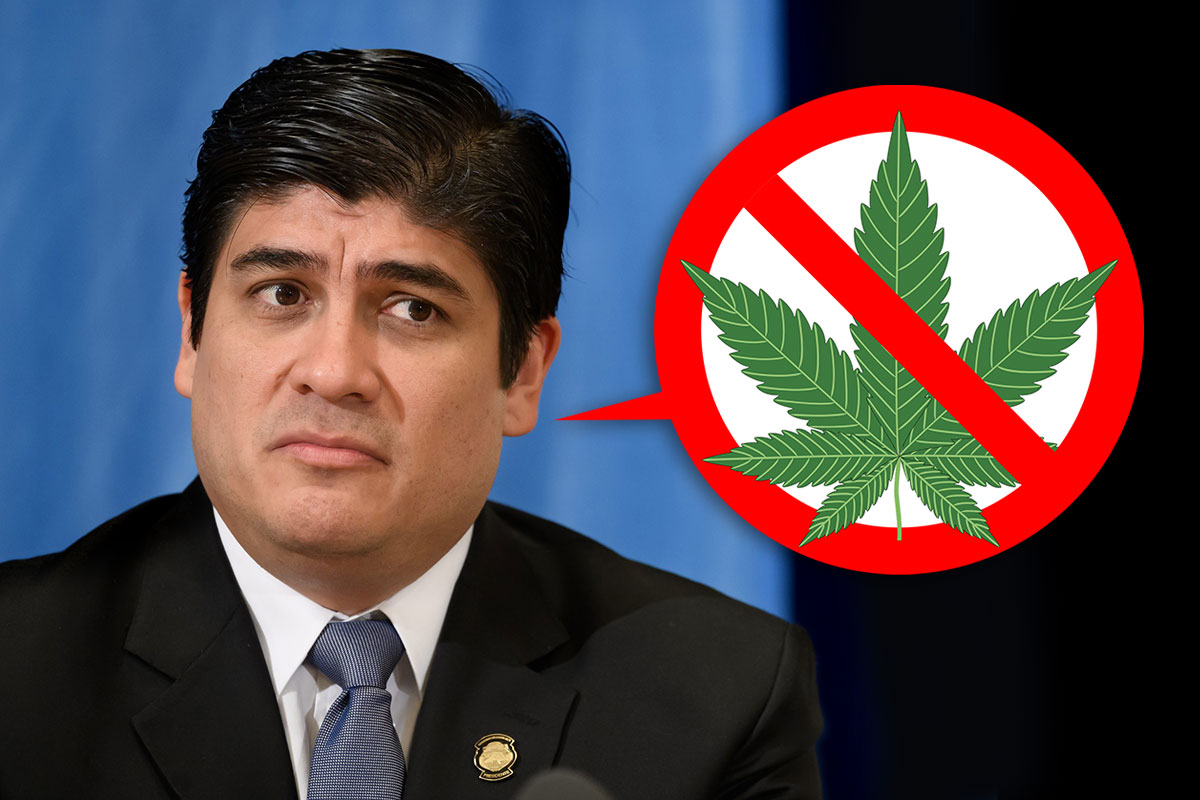 El presidente de Costa Rica veta la ley de cannabis medicinal aprobada por el Congreso