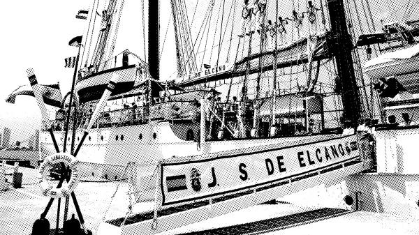  El Juan Sebastián Elcano, buque escuela de la Armada española,  también utilizado como mula para el traslado de cocaína y heroína