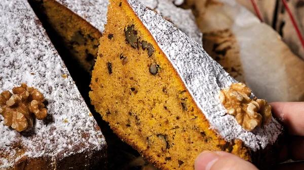 Bizcocho especiado de calabaza y nueces con Jack Auto 