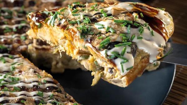 ‘Okonomiyaki’ casero con Sour Bluez 