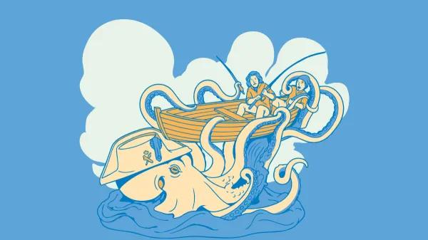 Porros y Pesca Ilustración de Laia Lafresca