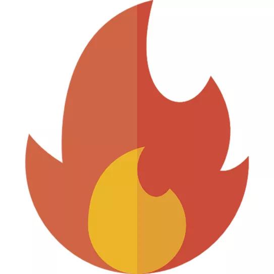 Icono de una llama
