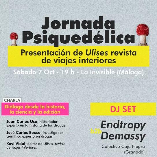 La revista Ulises se presenta en Málaga con una jornada psiquedélica de charlas y música