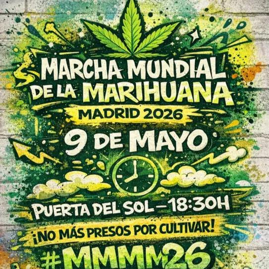 La Marcha Mundial de la Marihuana nuevamente en Madrid 