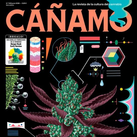 Cáñamo 339, junio 2026 Portada de Pepe Medina