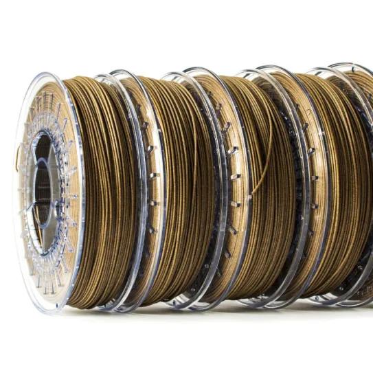 Filamento de cáñamo para impresión 3D.