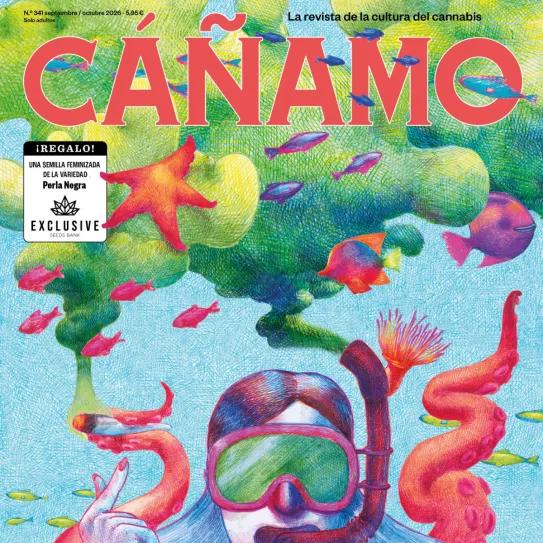 Revista Cáñamo 341- Portada de Gabriel Sanz