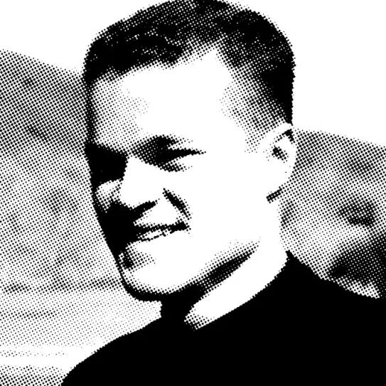 l Clegg cuando era un joven sacerdote, justo antes de recibir la llamada del éxtasis.