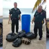 Aparecen 40 kilos de marihuana naufragan en las playas de Florida