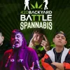 Cartel de la final internacionbal del Backyard Battle de Spannabis