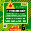 Nueva manifestación contra el cierre de las asociaciones de cannabis en Barcelona