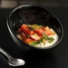 Fresas, cremoso de mascarpone y pistachos con cannamiel