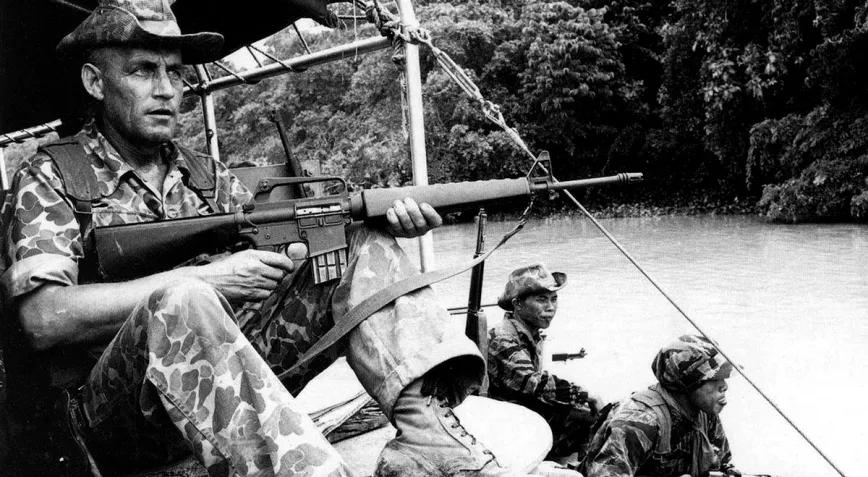Soldados en la guerra de Vietnam