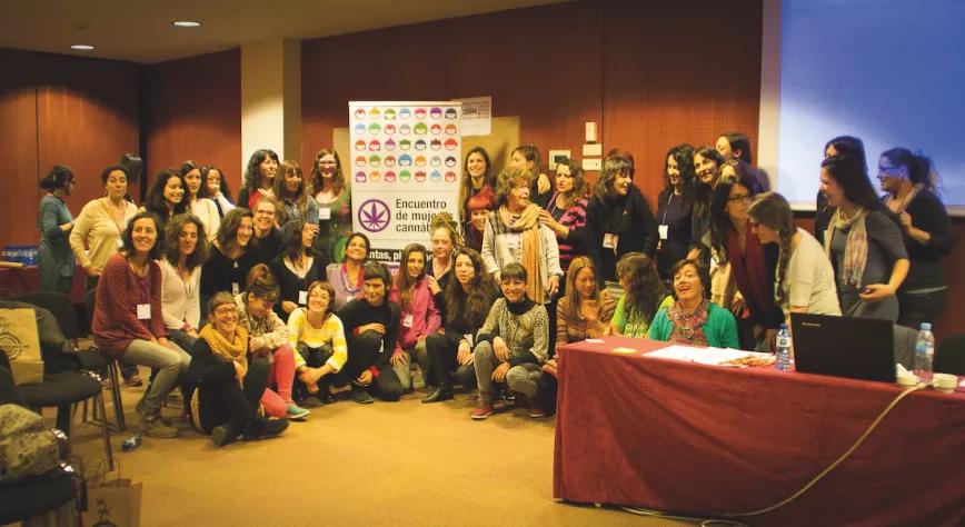 Participantes del Encuentro de Mujeres Cannábicas