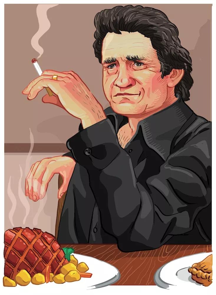 Ilustración Johnny Cash
