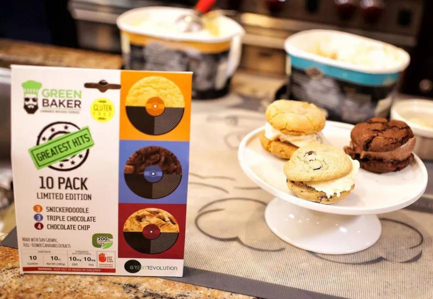 Green Revolution’s Green Baker Cookies: Se venden con una relación de 1:1 THC:CBD para que tengas una merienda equilibrada. 
