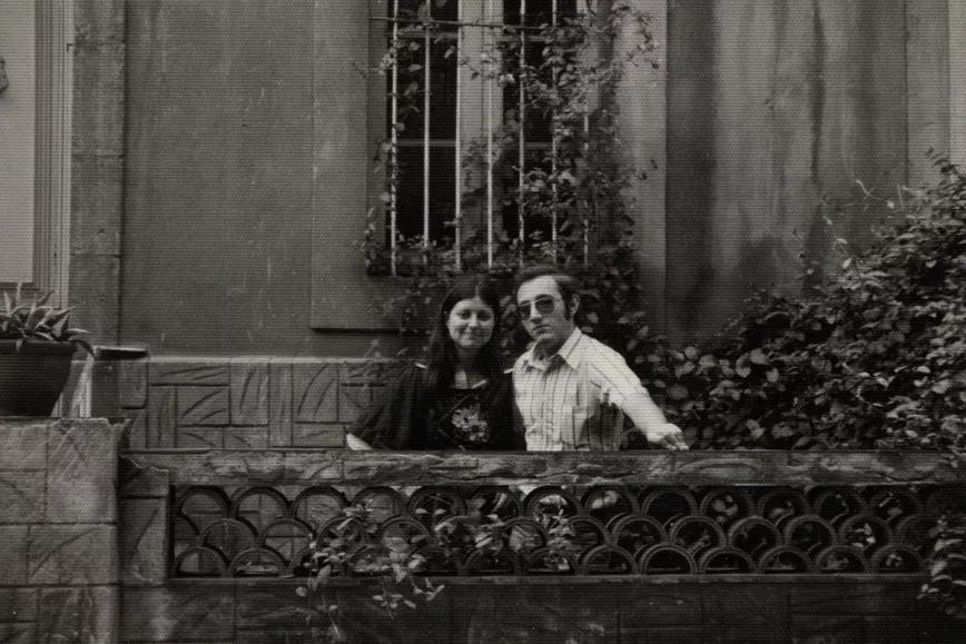 Rafael y Angels, su mujer, en 1976