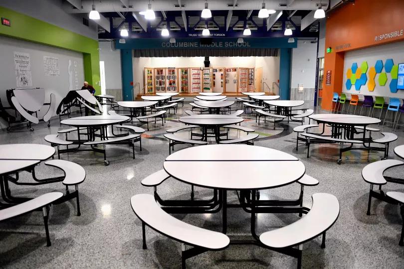 La cafetería de la Escuela Secundaria Columbine
