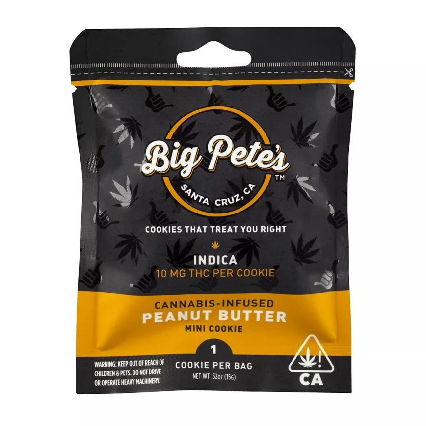BIG PETE’S Treats Cookie Singles: Galletas infundidas con mantequilla cannábica y diferentes sabores. Precio: entre 3 y 4 dólares.
