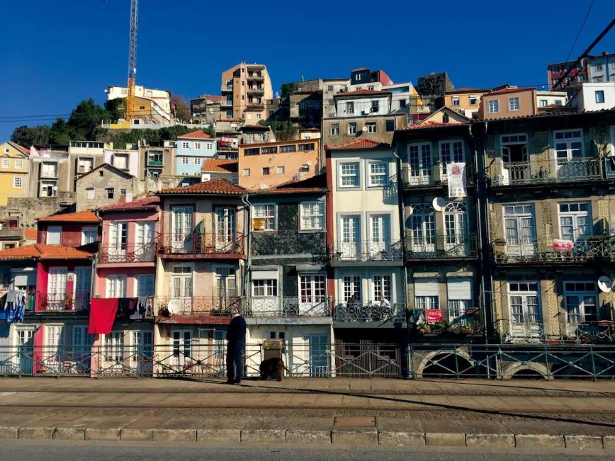 Casas de la ciudad de Oporto