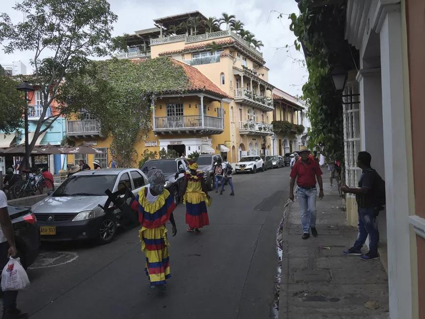 Una calle del centro histórico de Cartagena de Indias