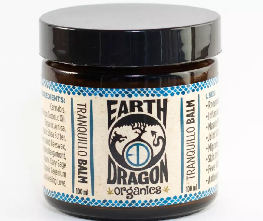 Earth Dragons Organics: Un producto con precios populares (unos 12 dólares), es un bálsamo activado por calor  de THC que ayuda a reducir el dolor muscular. Como es de esperar en cualquier bálsamo de este tipo aquí no hay ni un solo efecto psicoactivo.