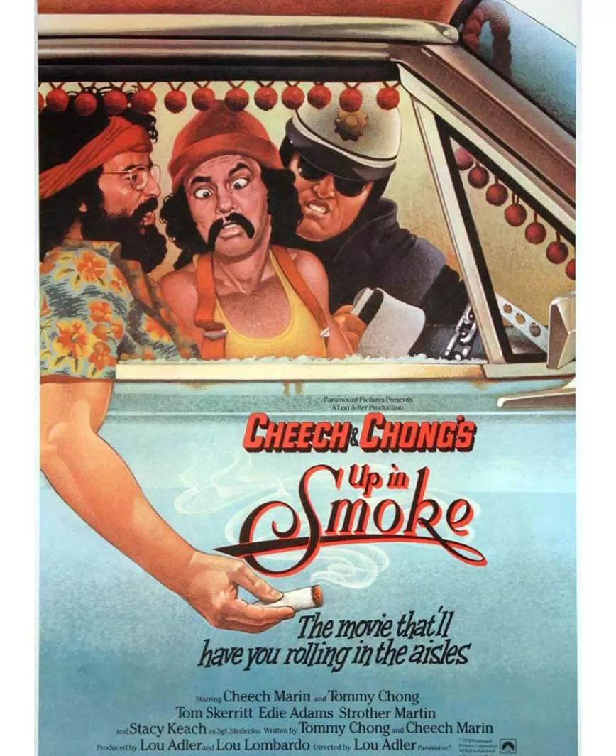 Up In Smoke: La primera película de los fumetas más conocidos de la cultura norteamericana de finales del siglo 20, Cheech y Chong. Estos personajes de Cheech y Chong calaron tanto en la cultura popular que incluso tuvieron un cameo en After Hours, la obra maestra de Martin Scorsese.
