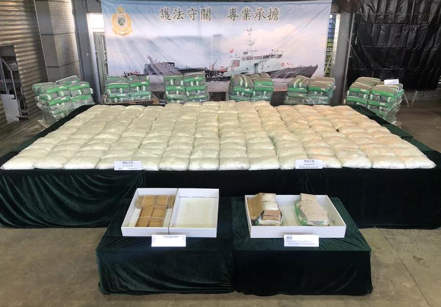 Descubren 500 kilos de metanfetamina en Hong Kong procedentes de México
