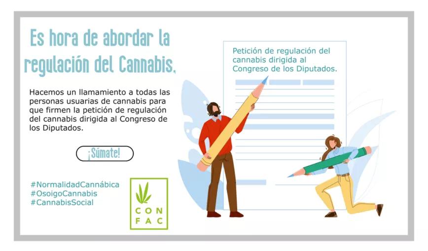 La ConFAC inicia una recogida de firmas para llevar la regulación del cannabis al Congreso