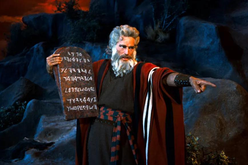 Moisés podría haber estado colocado durante la proclama de los diez mandamientos  