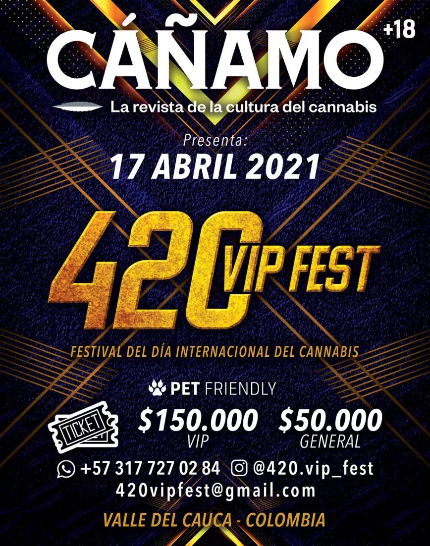 Entradas para el 420 VIP Fest en Colombia, la celebración del día internacional del cannabis 