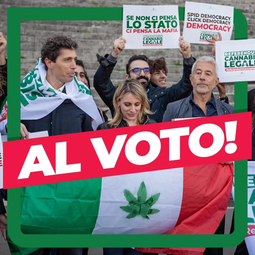 Los activistas italianos entregan 600.000 firmas para el referéndum sobre el cannabis
