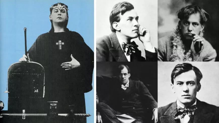 Un joven Aleister Crowley ya con todos sus atavíos de Mago.