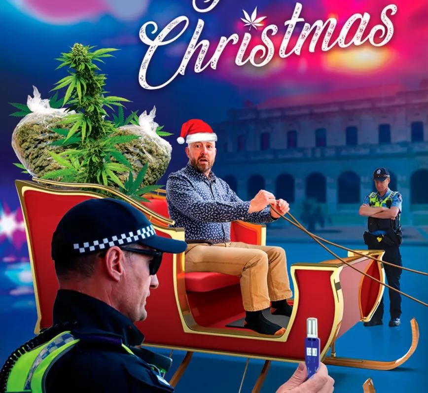 Un diputado felicita la navidad con una foto de un trineo lleno de marihuana