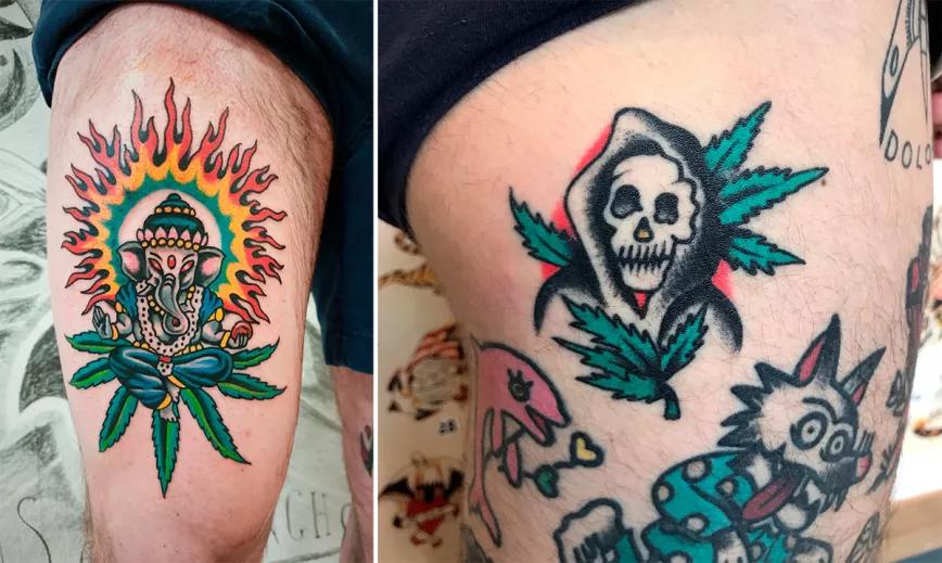 La locura de los tatuajes de cannabis llega al Museo del Cáñamo de Barcelona 