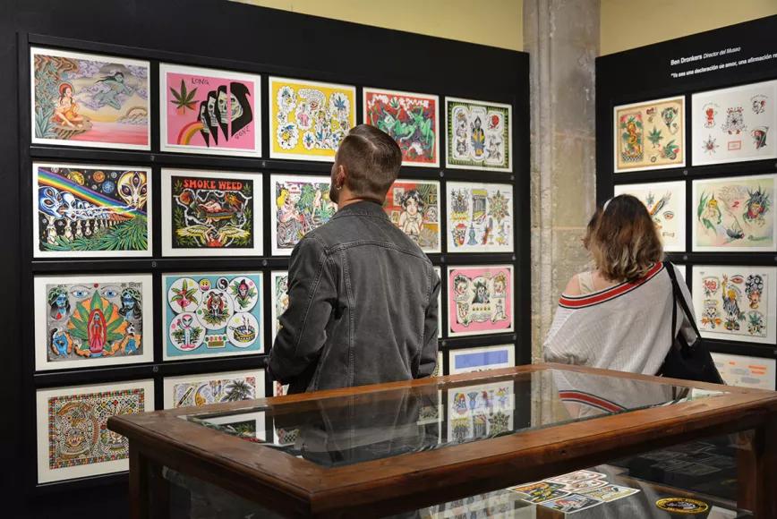 Fotografías de la muestra en el Hash Marihuana & Hemp Museum. Foto de Raquel Piernas.