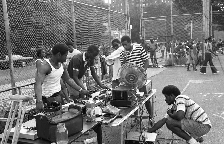 South Bronx Park Jam, 1984. Foto de Henry Chalfant.