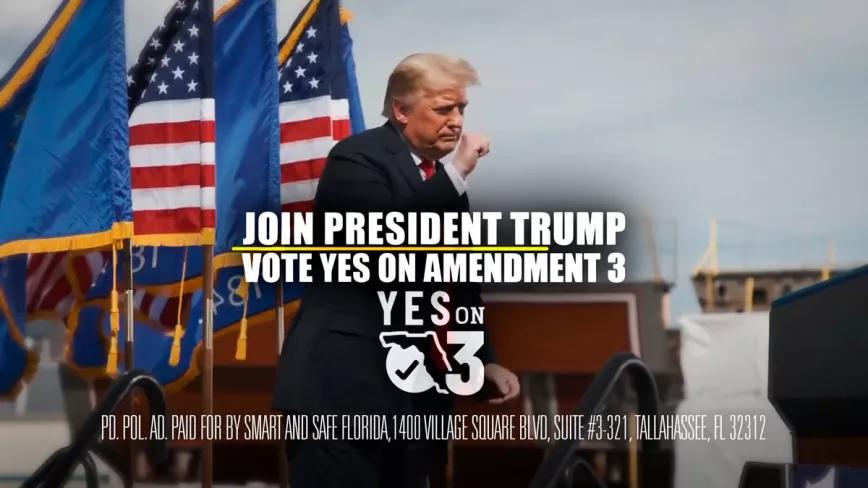 Difunden un spot de campaña de Donald Trump que apoya la legalización del cannabis en Florida