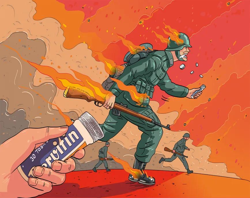 Speed nazis - Ilustración de Cristóbal Fortúnez