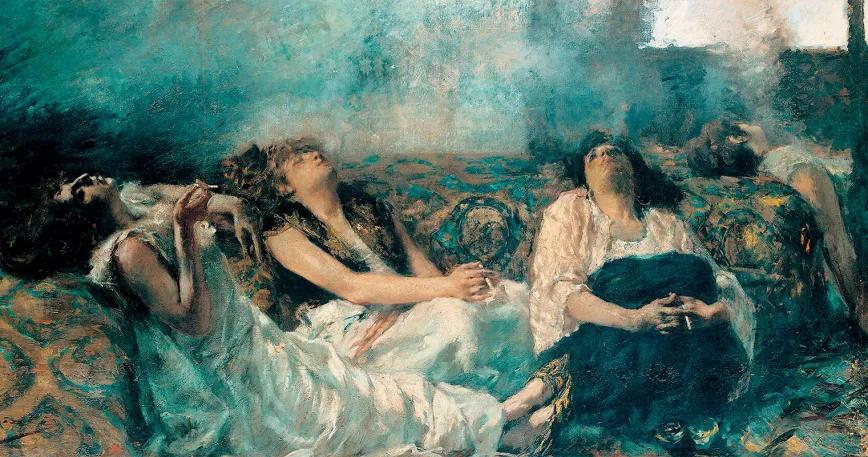 Fumadoras de hachís 1887 de Gaetano Previati