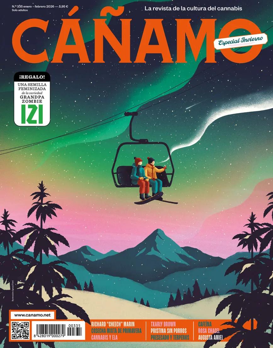  En este  número especial invierno, Ignasi Font nos hace atravesar el  cielo en un telesilla, remolcando nuestra alma en el hilo de una  voluta cannábica que nos alinea con la aurora boreal.