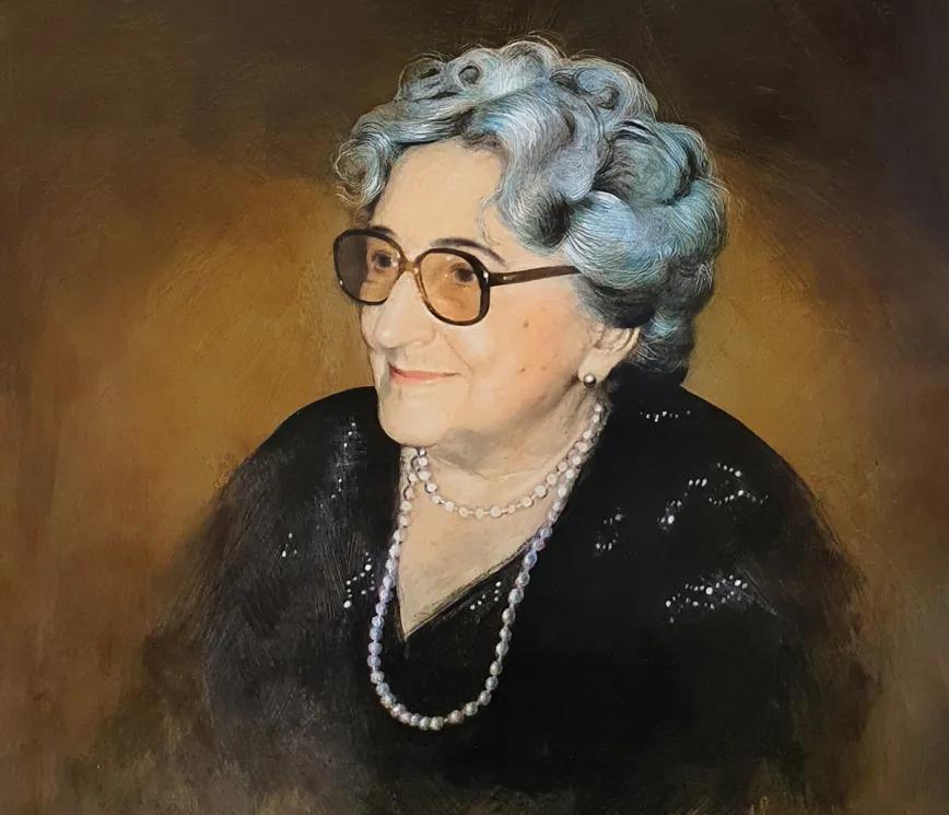 , Rosa  Chacel pintada por Andrés  Castellanos García para  la galería de retratos del  Ateneo de Madrid.