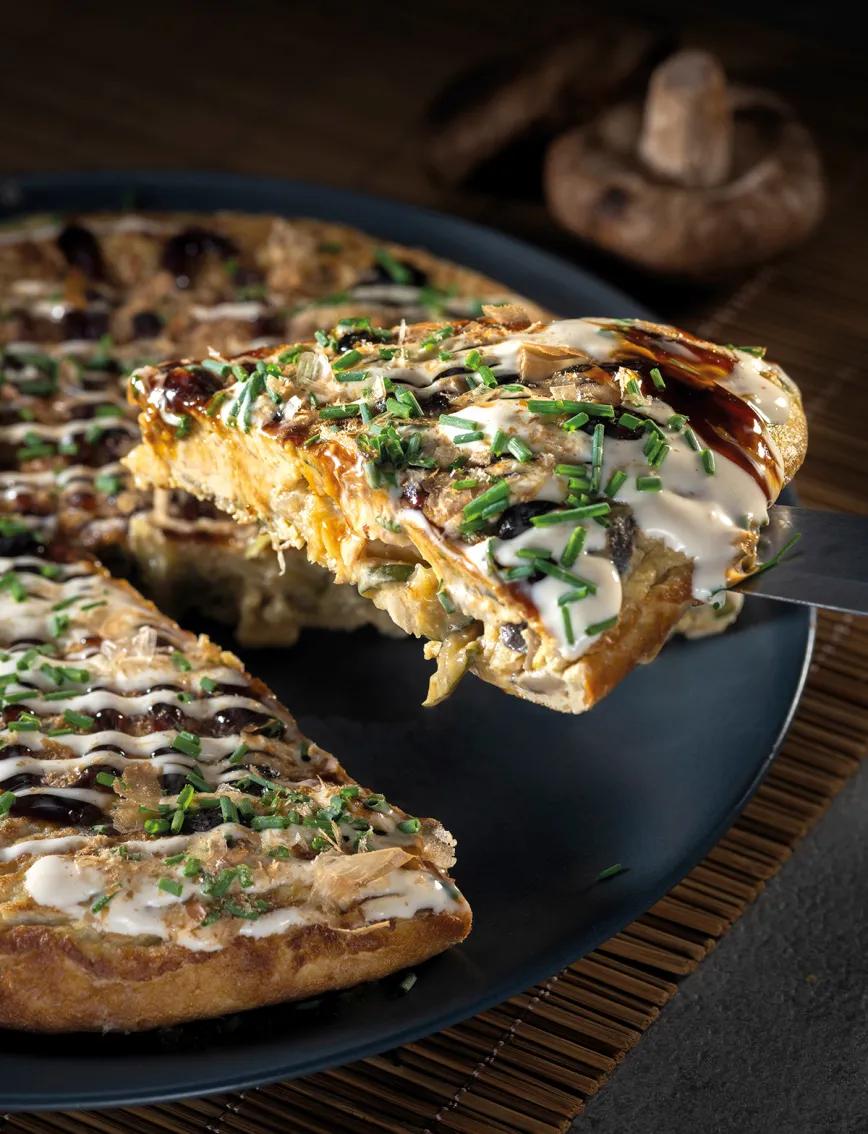 ‘Okonomiyaki’ casero con Sour Bluez 