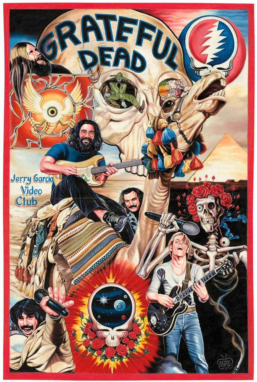 “Grateful Dead me recordaba a Osibisa, banda ghanesa de la vieja escuela. Su energía y carisma me guiaron durante todo el proceso”. Poster: C.A. Wisely (Deadly Prey Gallery)