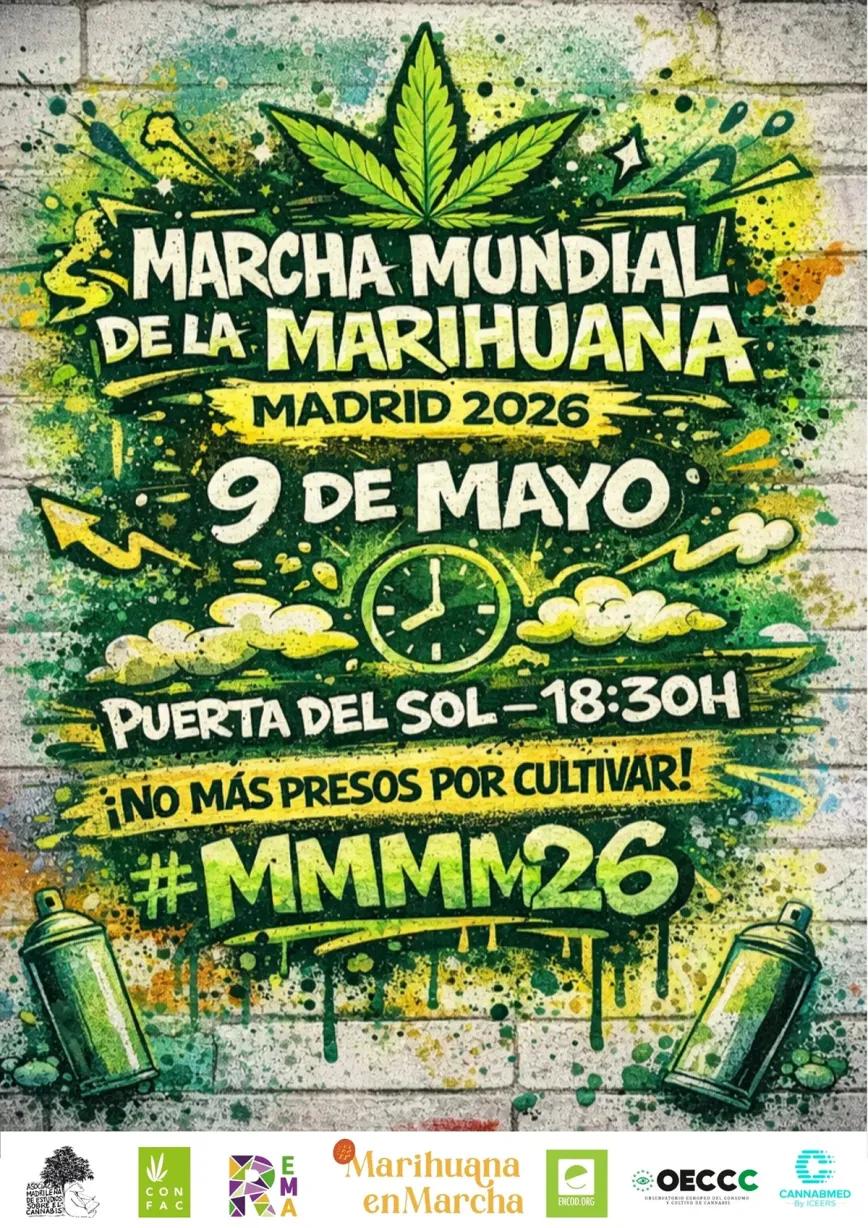 La Marcha Mundial de la Marihuana nuevamente en Madrid 