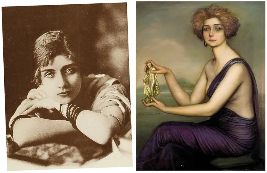 Teresa Wilms Montt, conocida en España como Teresa de la Cruz, fue una escritora de origen aristocrático que se declaró anarquista, feminista y anticlerical.   Su adulterio la llevó a ser enclaustrada en un convento. En 1920 la pintó Julio Romero de Torres. 