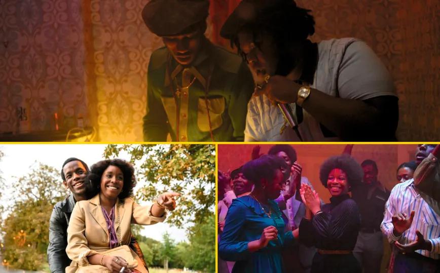 Algunas capturas de “Lovers Rock”, la segunda entrega, basada en las blues parties, de la antología Small Axe (Steve McQueen, 2020)