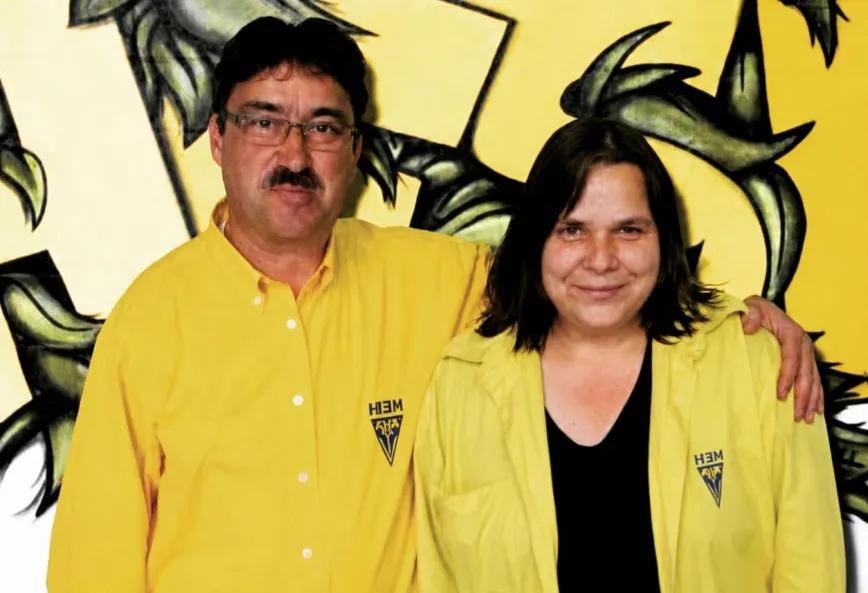 Henk IJpelaar junto a Siglinde Winkler, con quien fundó Hesi.